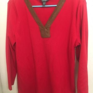 Lauren Suede Collar Tunic